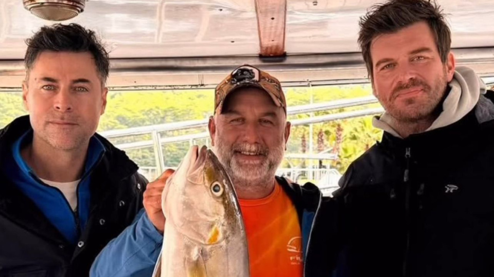 Kıvanç Tatlıtuğ ve Kıvanç Kasabalı, birlikte balık tuttu